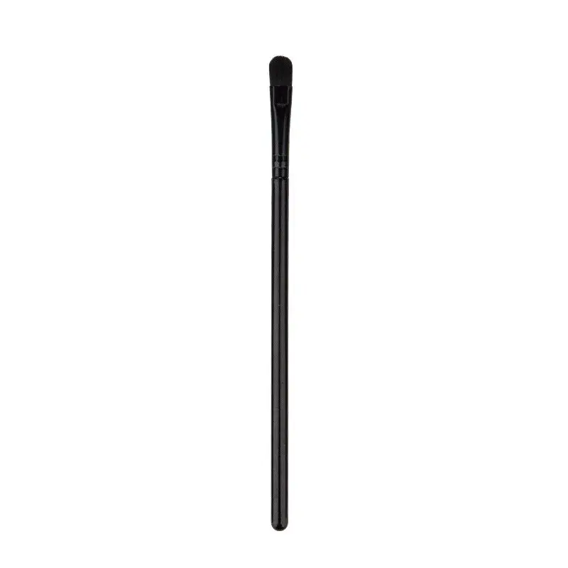 Pensula Plata de Machiaj, din Par Sintetic, pentru Detalii, 16 cm, Negru