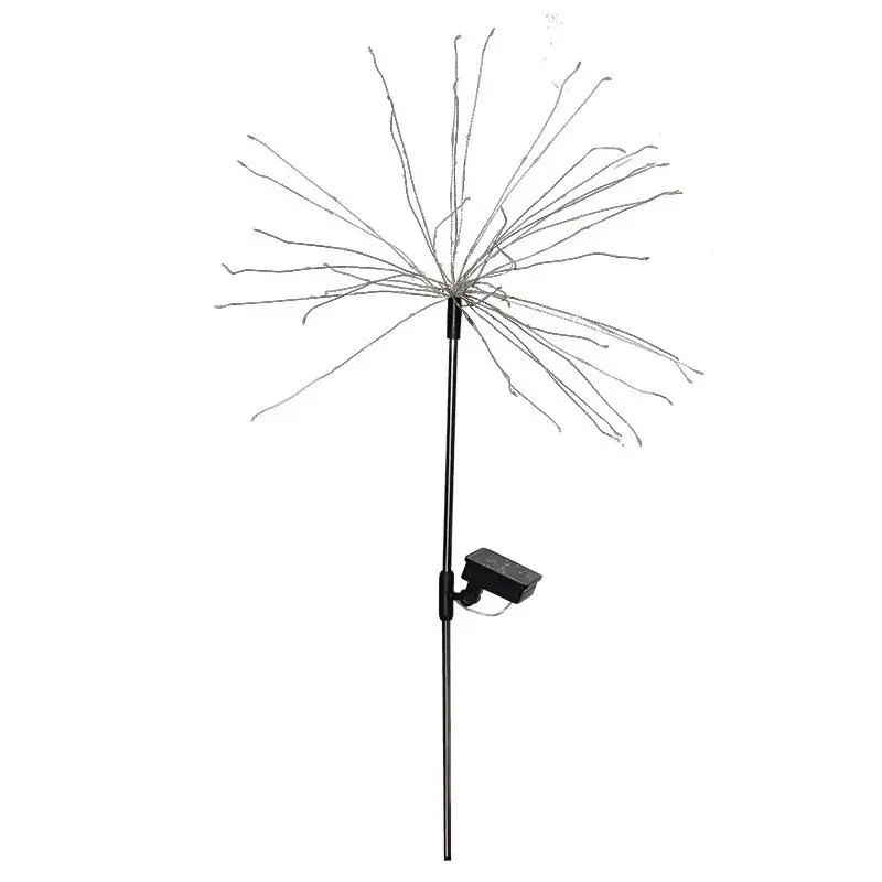 Lampa solara sub forma de artificii, 120 LED-uri, alb cald (7)