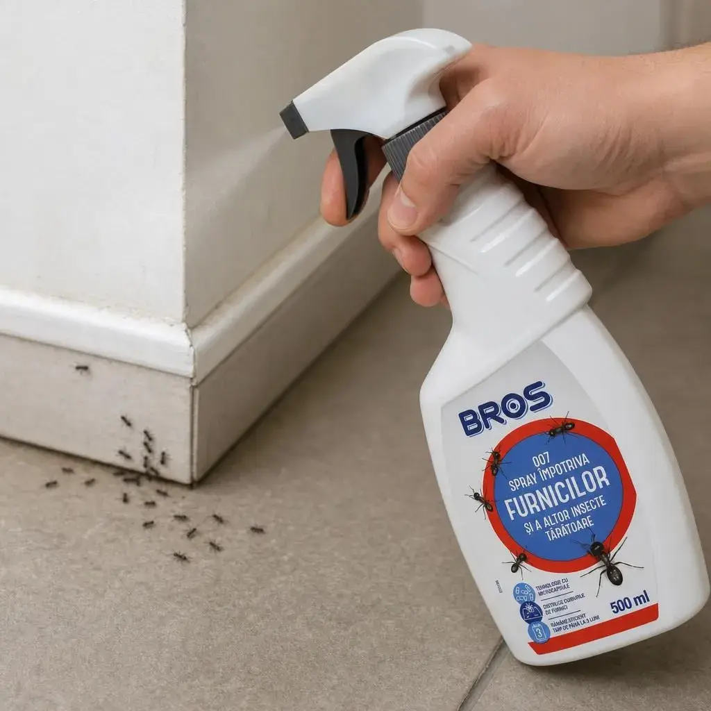 Insecticid Spray, Bros, Insecticid impotriva Furnicilor si Insectelor, 500 ml (2)