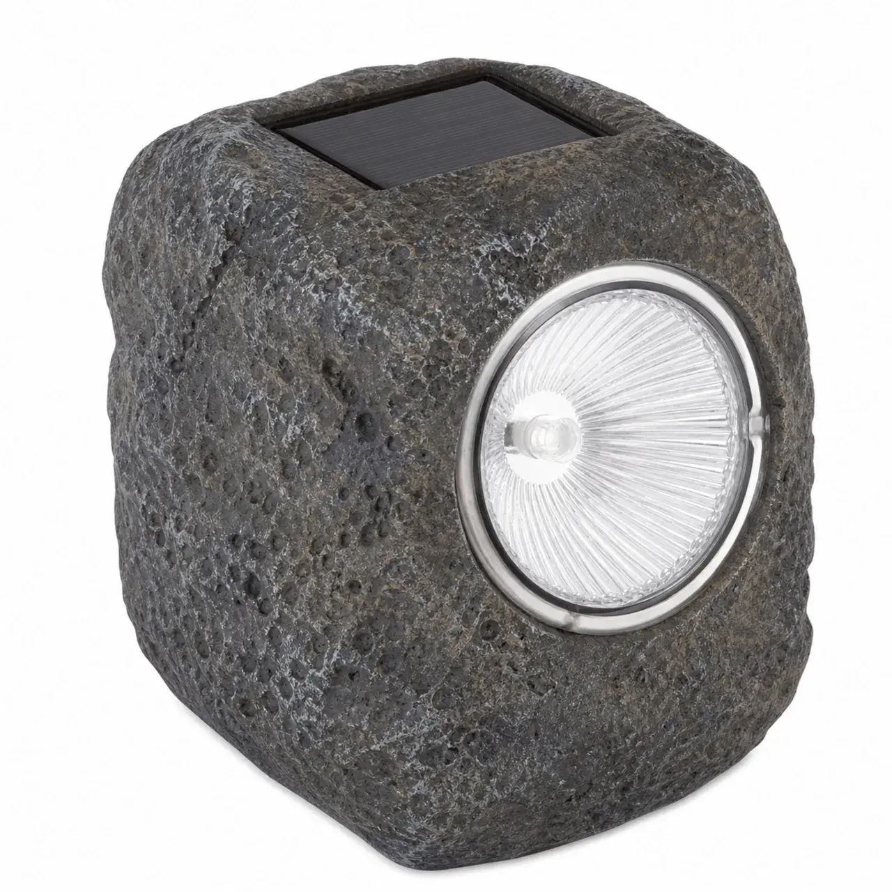 Lampa Solara pentru Gazon, Model Piatra Decorativa, Alimentare Solara, Iluminare pentru Exterior, pentru Gradina, Curte si Terasa