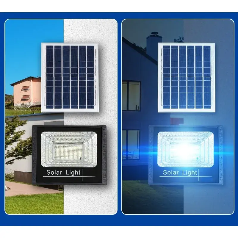 Proiector LED SMD 65W cu incarcare solara, panou solar, cu telecomanda, suport prindere, material ABS, 3AH, 114 LED-uri, 271Lm, 20x15 cm, negru (3)