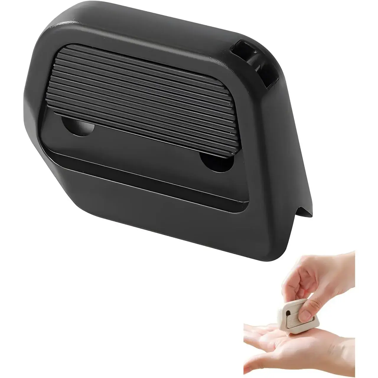 Cutter Portabil, din ABS, Magnetic, Lama Ceramica, Autoretractabila, Universal, Negru (2)