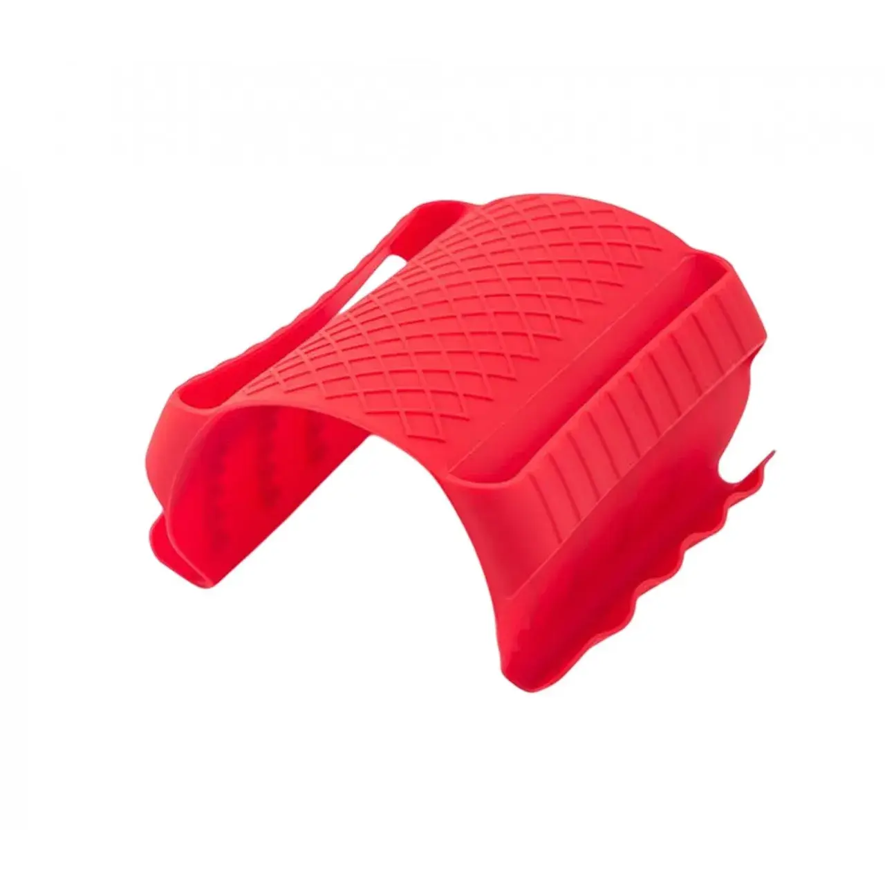 Suport de Silicon Multifunctional de Mana, pentru Cuptor, Alimente Fierbinti, Carne, Izolare Termica, Anti-alunecare, 18x12x1.5 cm, Rosu