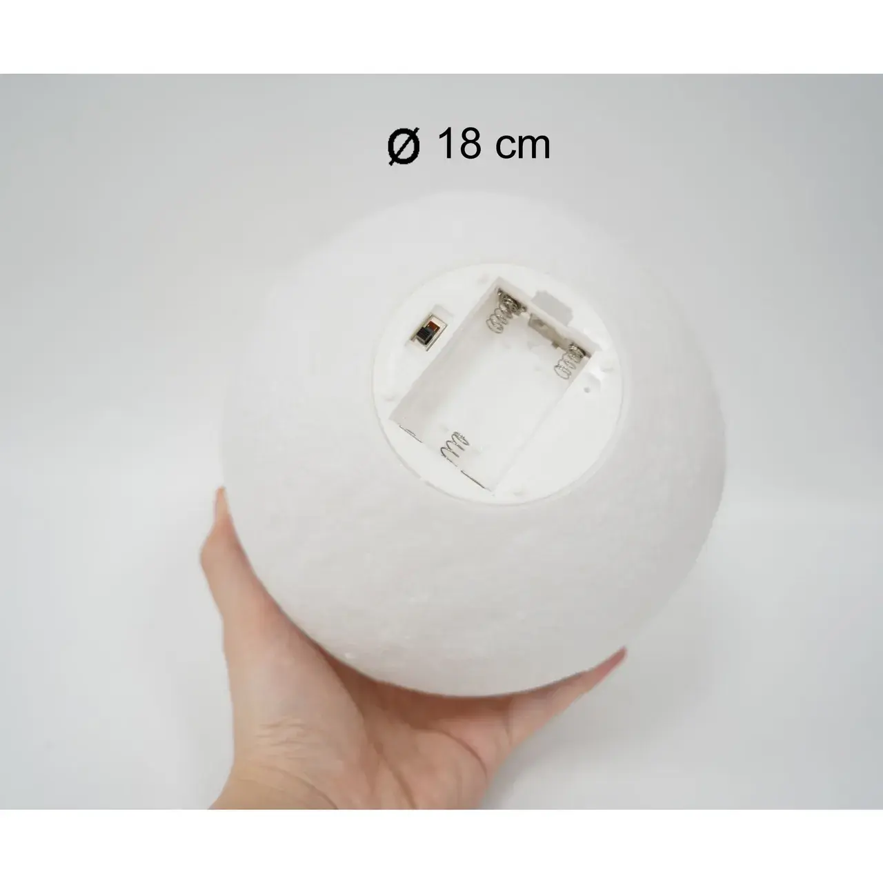 Lampa de veghe luna3D Moon Light, lumina LED alb cald, alimentare baterii, stand din plastic, 18 cm (7)