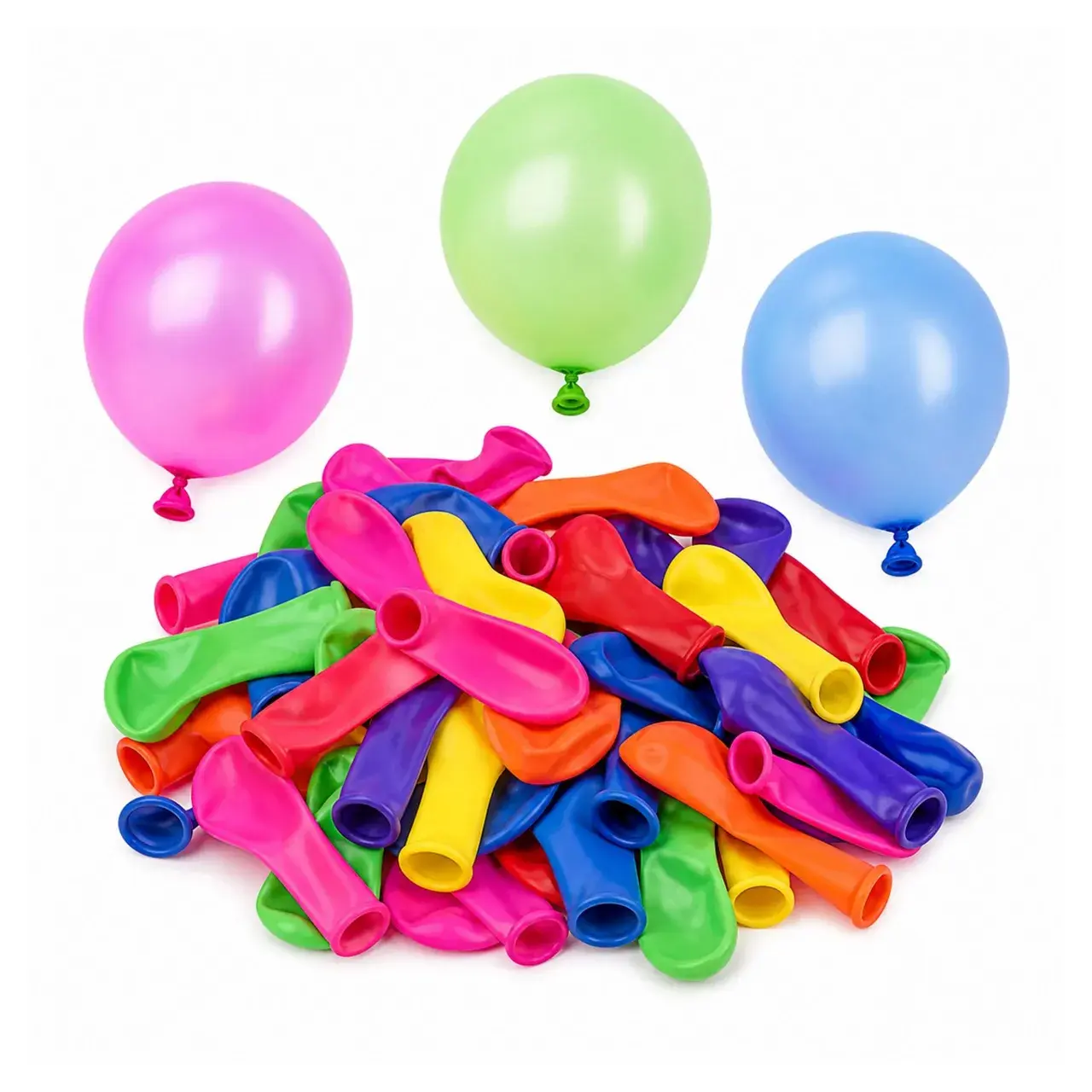 Set Baloane pentru Apa, Set 100 Bucati, Design Practic si Material Rezistent, Distractie in Aer Liber, Joaca Activa si Racorire in Zilele de Vara, Ideal pentru Copii, Curte, Plaja, Piscina si Jocuri de Vara, Dimensiuni 5CM