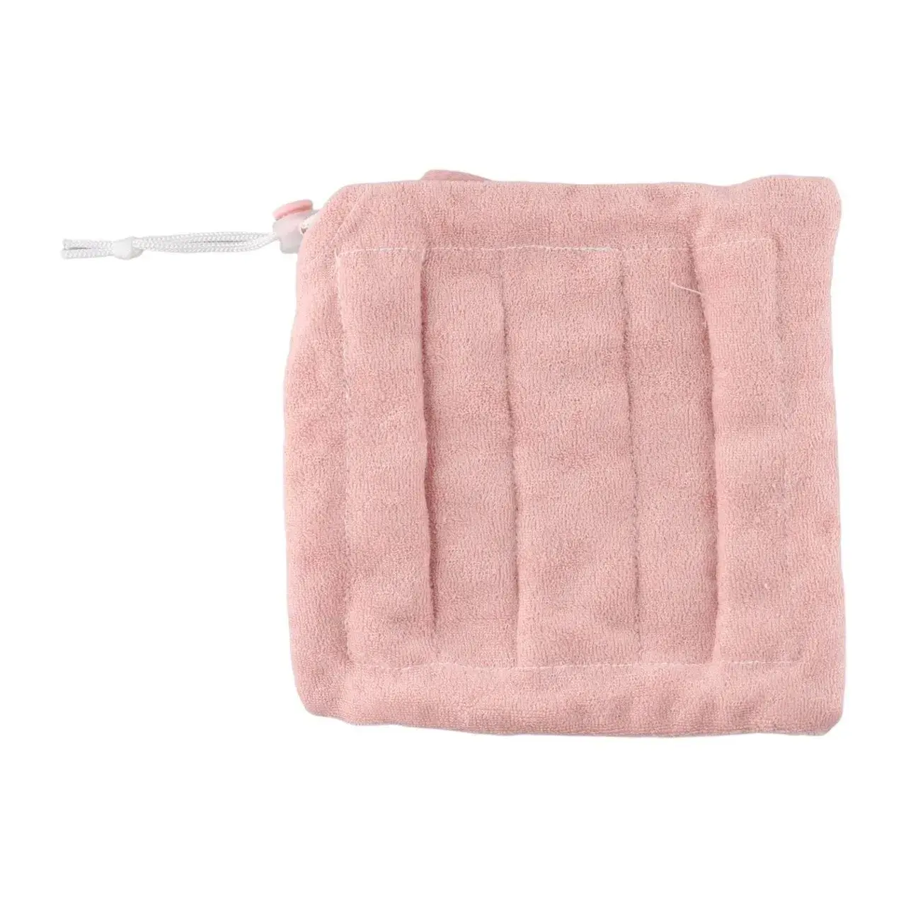Prosop de Baie, 2in1, cu Burete din Plasa, 17 x 17 cm, Roz (3)