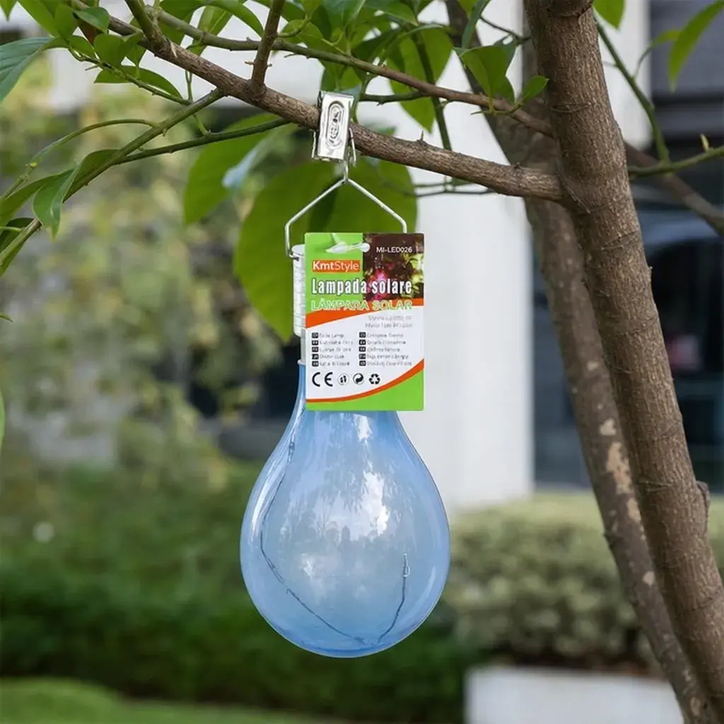 Lampa Solara pentru Gazon, Model Bec Decorativ, Alimentare Solara, Iluminare pentru Exterior, pentru Gradina, Curte si Terasa, Lumina Colorata (2)