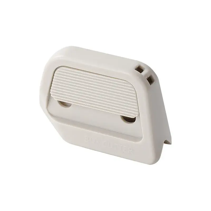 Cutter Portabil, din ABS, Magnetic, Lama Ceramica, Autoretractabila, Universal, Alb