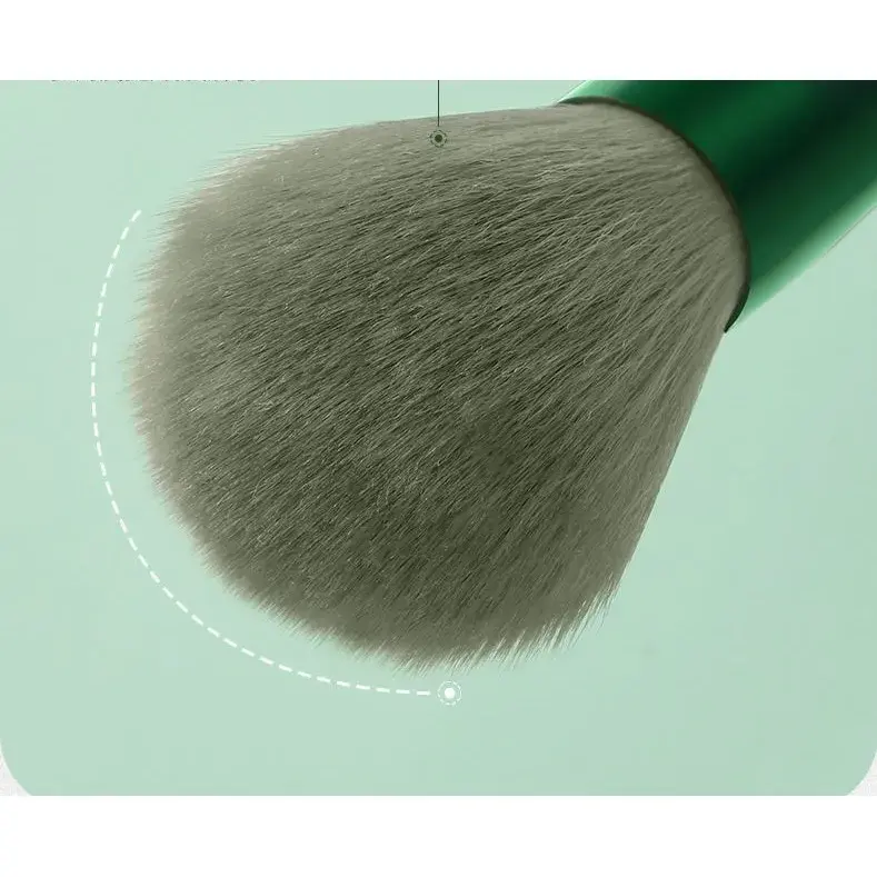 Set 13 pensule pentru machiaj, super soft, makeup profesional/incepatori, verde (6)