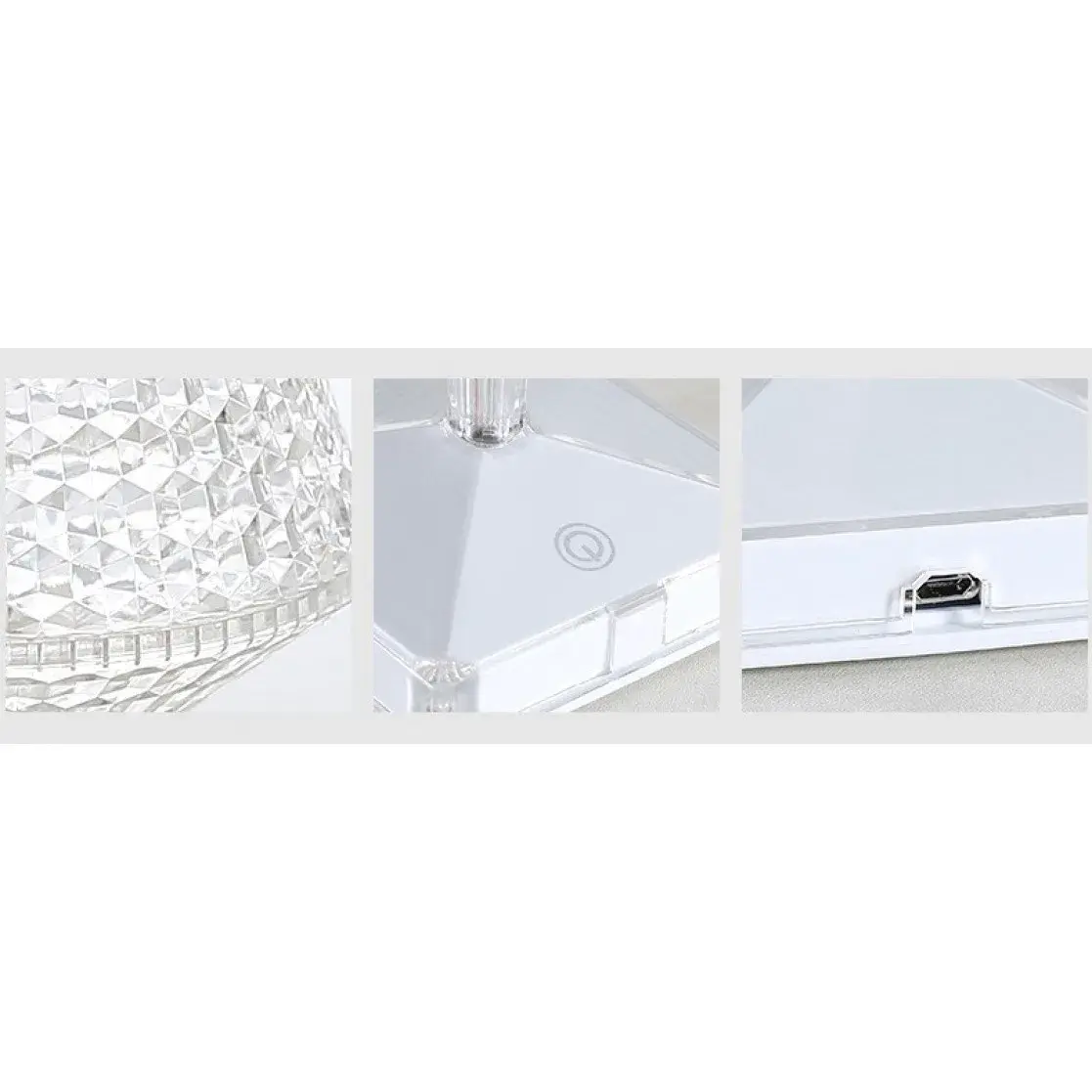 Lampa de birou pe LED RGB 16, dimmer tactil, 3 nivele de intensitate, incarcare USB, 3W, Cristal Acrilic, cu telecomanda, forma pahar, transparent (7)