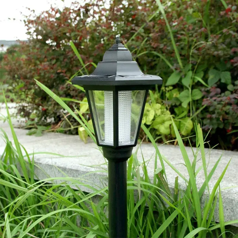 Lampa solara hexagonala de gradina, Alb Cald (3)