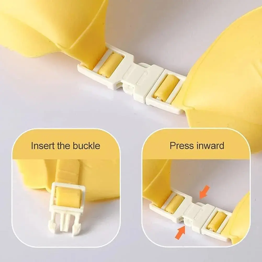 Viziera de Protectie Baie Pentru Copii, Fippy, Model Coroana, Dimensiune ajustabila, Durabil, Usor de curatat, Impotriva Samponului, pentru Ochi si Urechi, TPE+PP, Galbena (4)