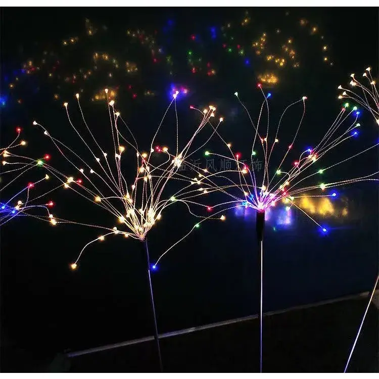 Lampa solara sub forma de artificii, 90 LED-uri, multicolor (2)