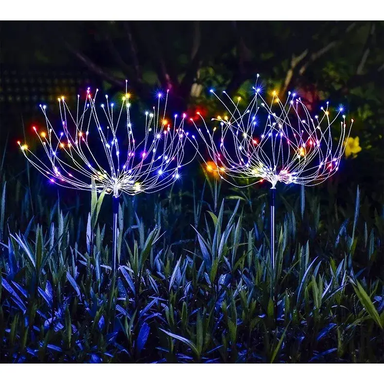 Lampa solara sub forma de artificii, 90 LED-uri, multicolor (4)
