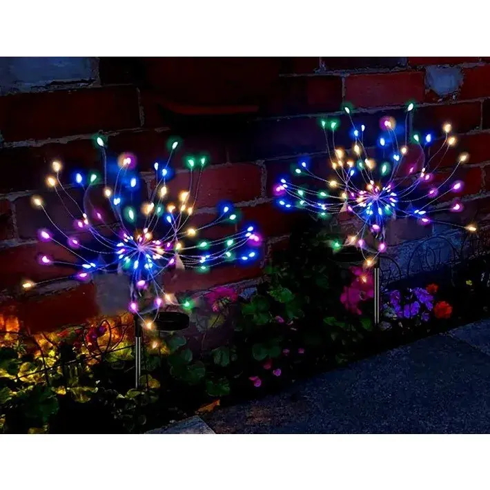 Lampa solara sub forma de artificii, 90 LED-uri, multicolor (5)