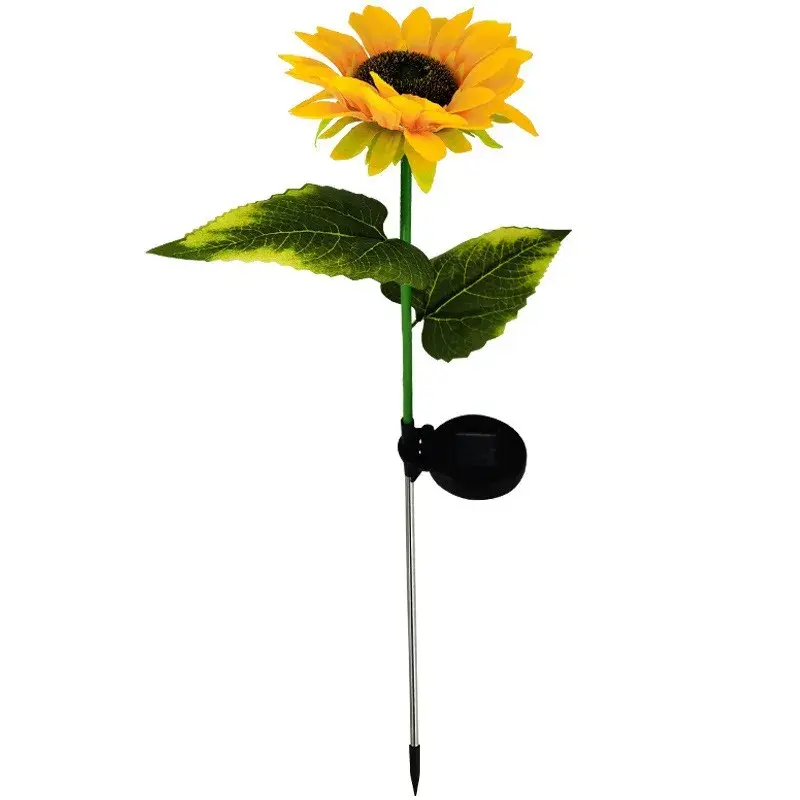 Lampa solara LED tip Floarea Soarelui, inaltime 70 cm, Pentru gradina (2)