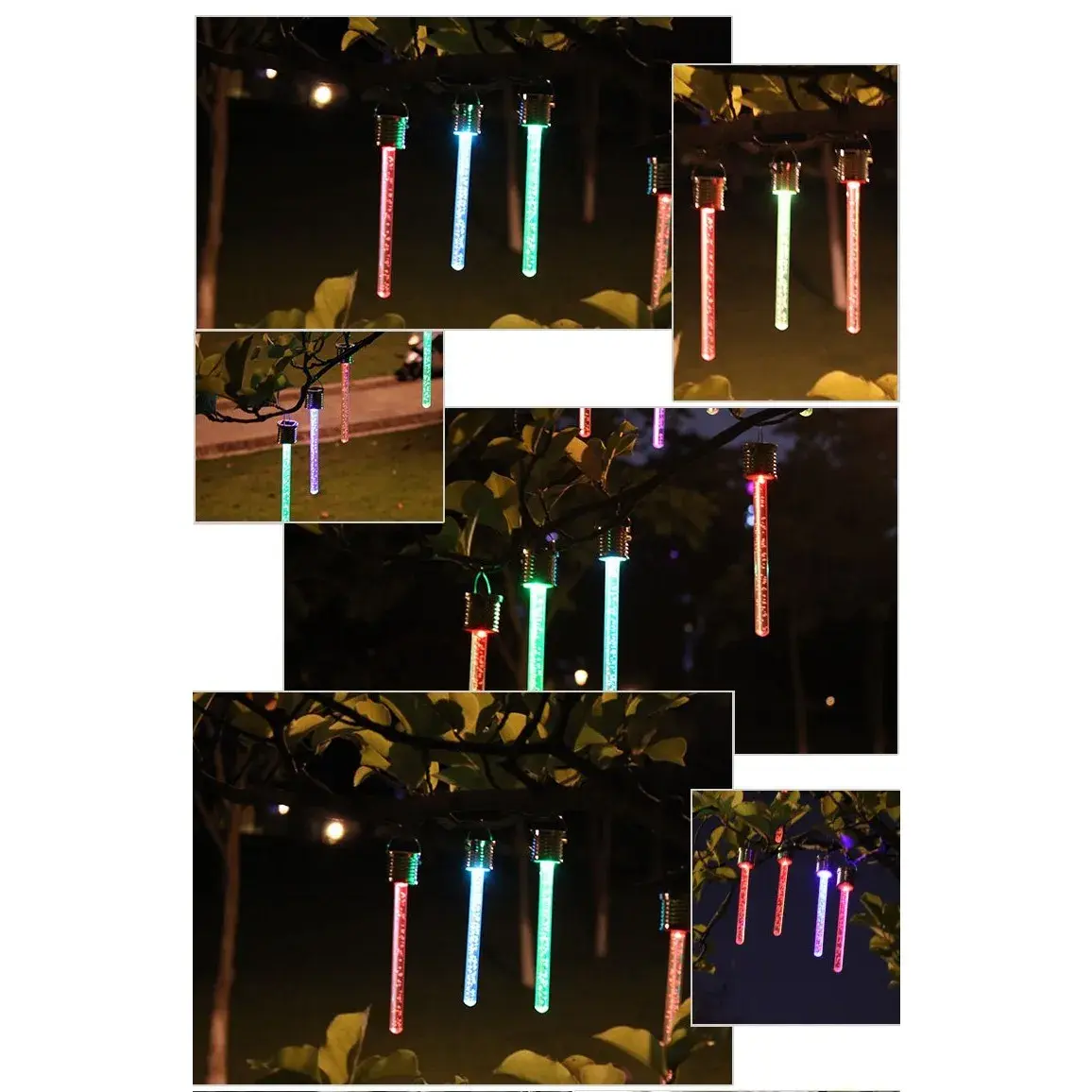 Lampa solara de tip decoratiune pentru gradina, model turture, Lumina Multicolora (6)