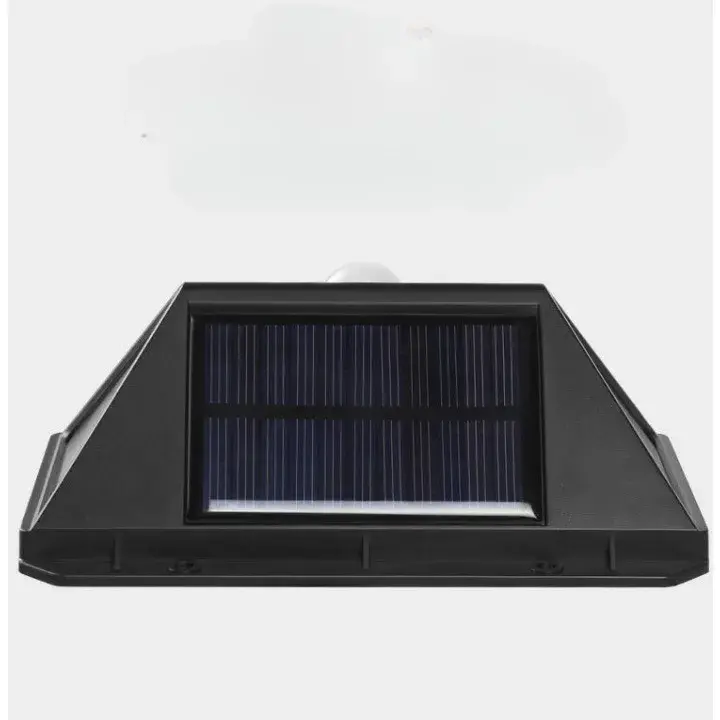 Lampa cu incarcare solara pentru exterior, 100 LED cu distanta de inductie, montaj pe perete, fara cabluri, cu 4 fete (2)