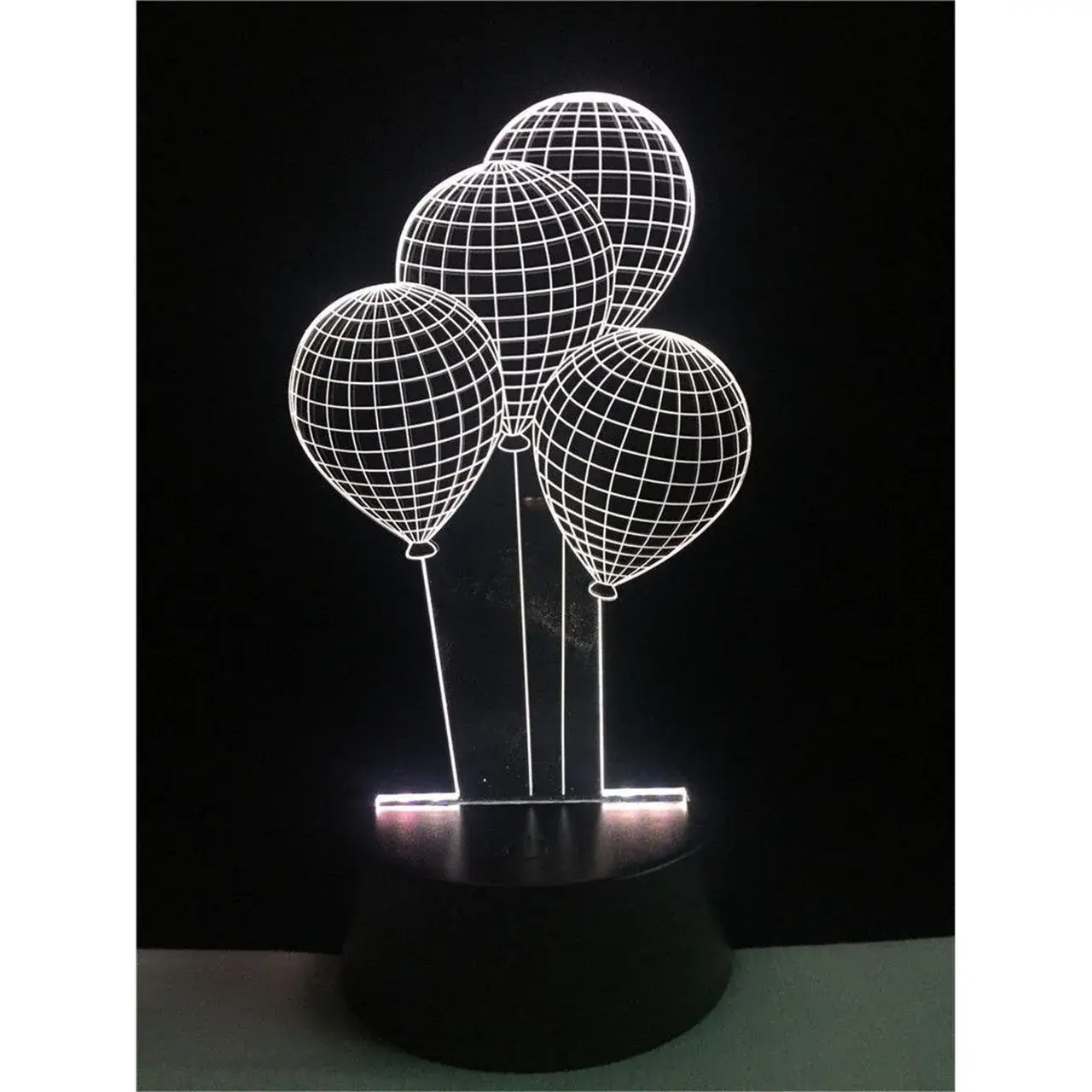 Lampa de Veghe cu Baterii/USB 3D Model Baloane Multicolor (3)