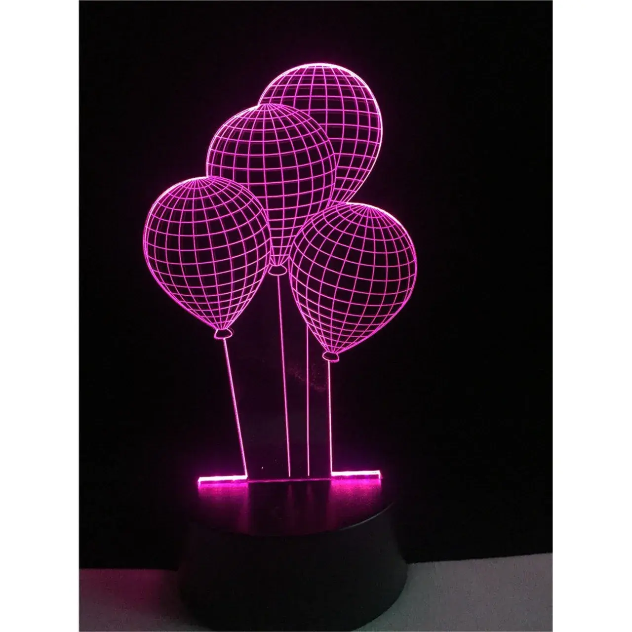 Lampa de Veghe cu Baterii/USB 3D Model Baloane Multicolor (4)