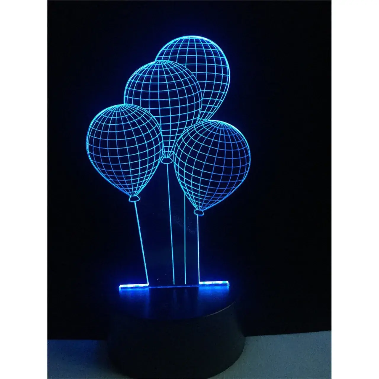 Lampa de Veghe cu Baterii/USB 3D Model Baloane Multicolor (5)