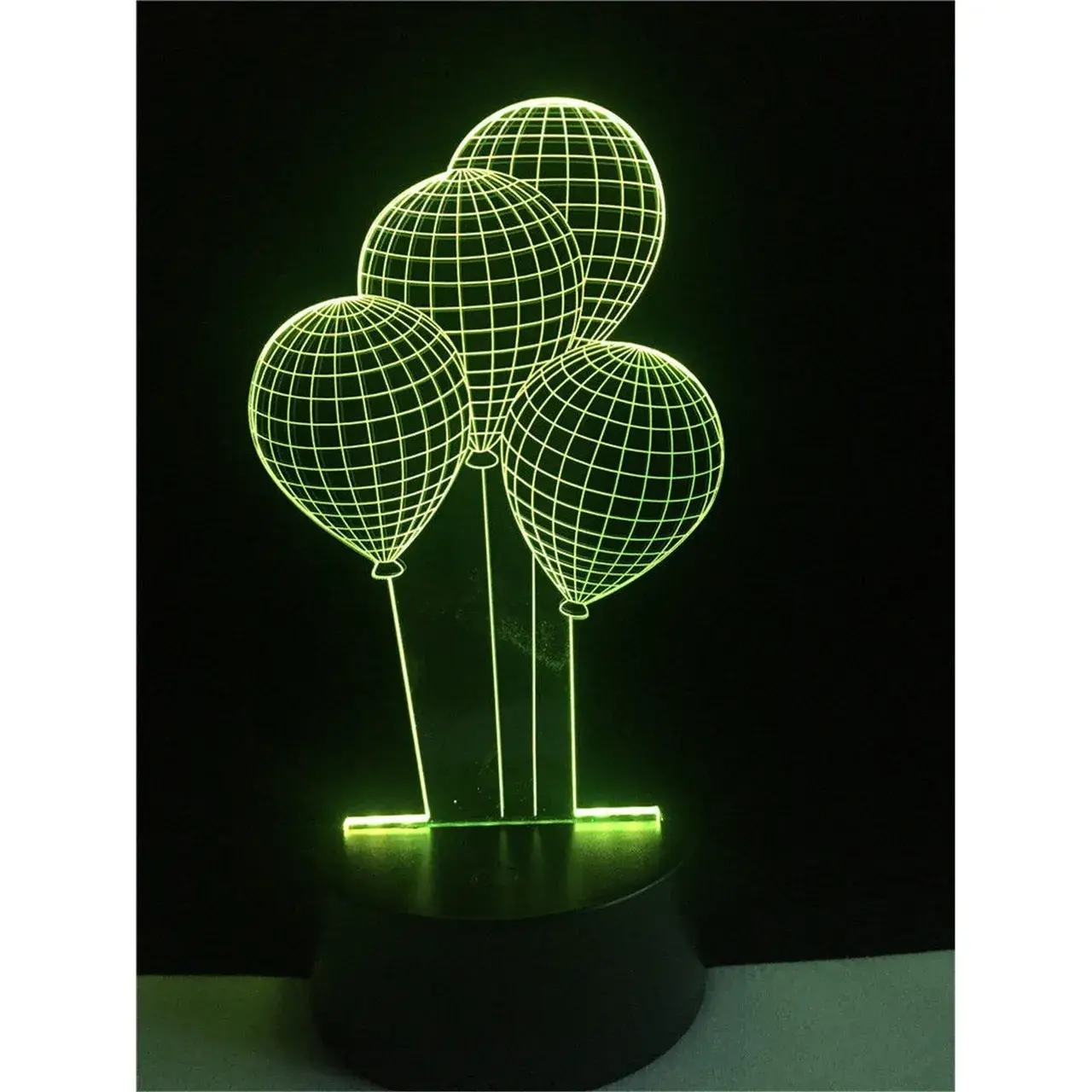 Lampa de Veghe cu Baterii/USB 3D Model Baloane Multicolor (6)