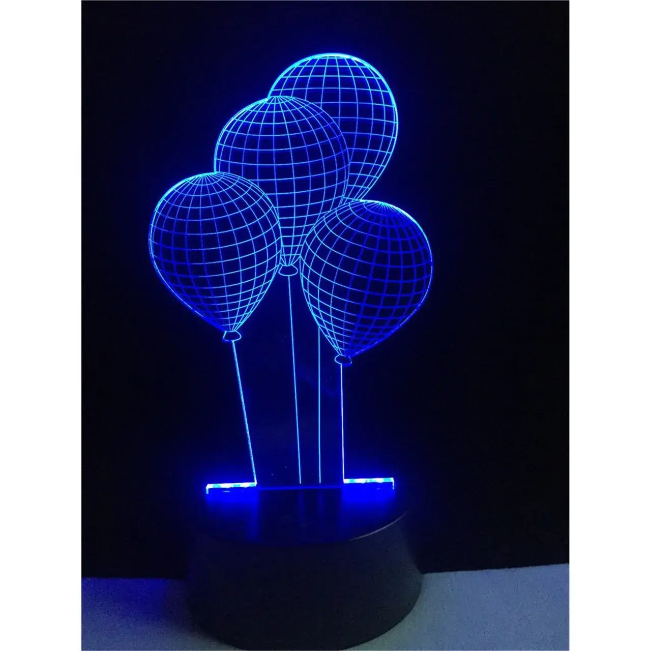 Lampa de Veghe cu Baterii/USB 3D Model Baloane Multicolor (7)