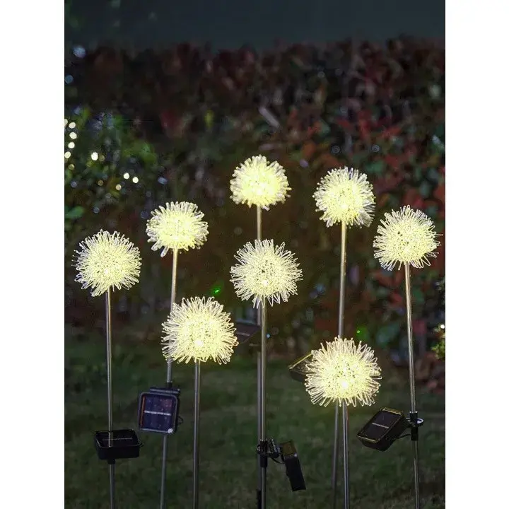 Lampa solara sub forma de Papadie, alb cald