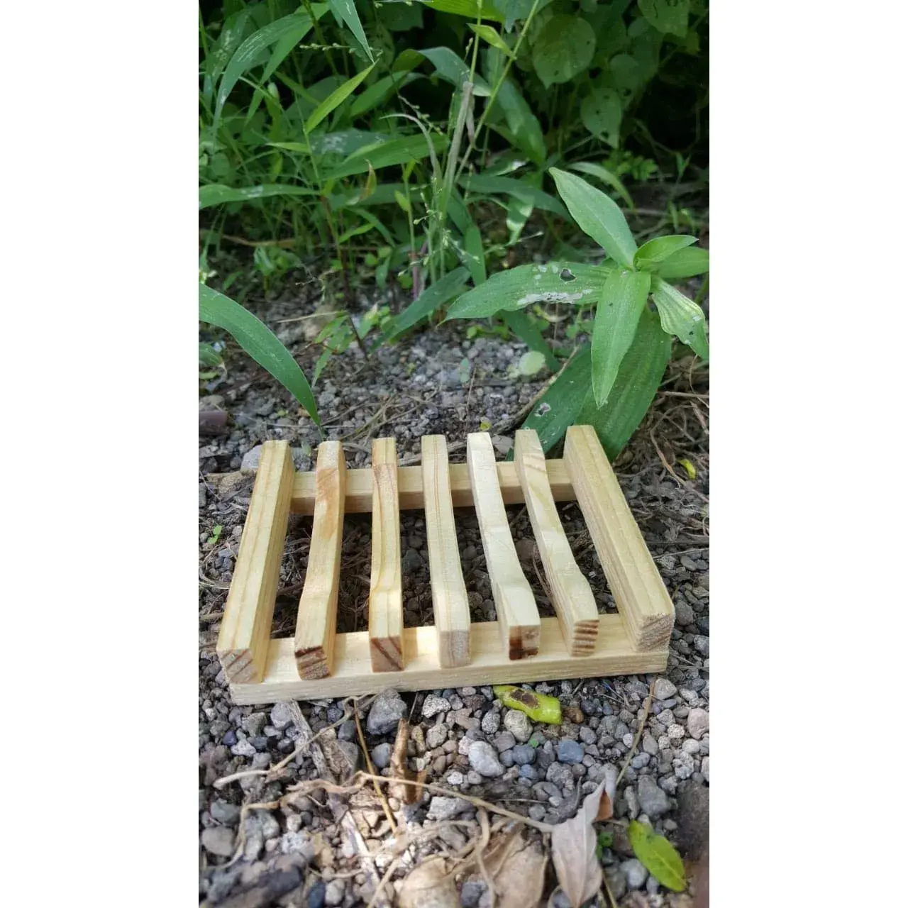 Savonieră, din Lemn de Bambus, cu Sistem de Scurgere a Apei, Design Ventilat pentru Uscare Rapidă, 11.5 x 8 cm, Natur (2)