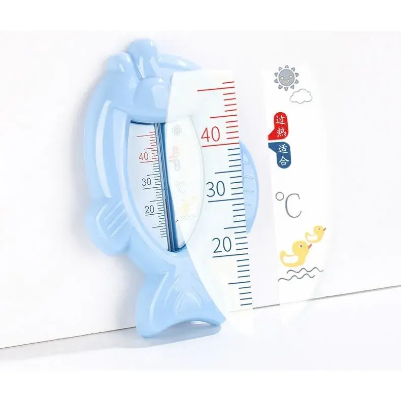 Termometru pentru Baie, Plutitor, Rezistent la apa, Multifunctional, Model Peste, 15.5x9.5x2 cm, Albastru (2)