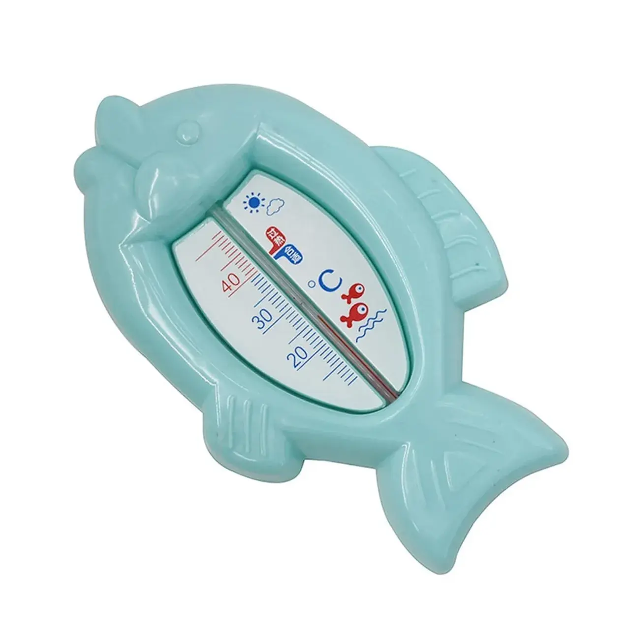 Termometru pentru Baie, Plutitor, Rezistent la apa, Multifunctional, Model Peste, 15.5x9.5x2 cm, Albastru (7)