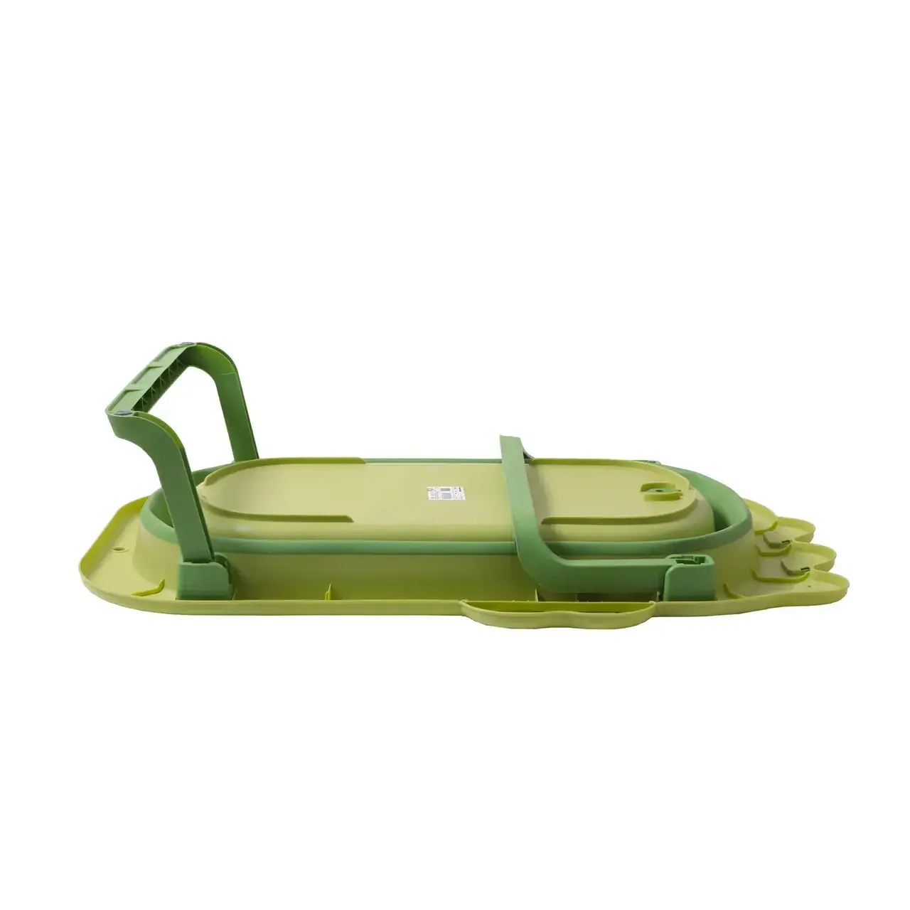 Cada Pliabila pentru Baie, din PP+TPR, pentru Copii 0-6 Ani, Model Crocodil, Dop de Scurgere, 80x54x21 cm, Verde (6)
