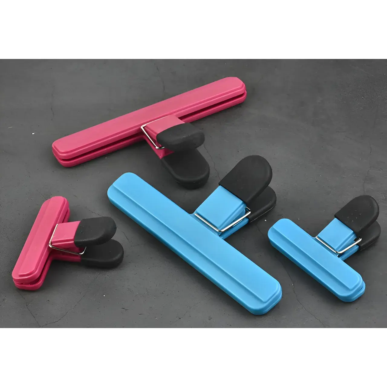 Cleste Multifunctional pentru Sigilarea Pungilor, din Plastic, Mentine Alimentele Proaspete, 15x7.5 cm, Roz (3)