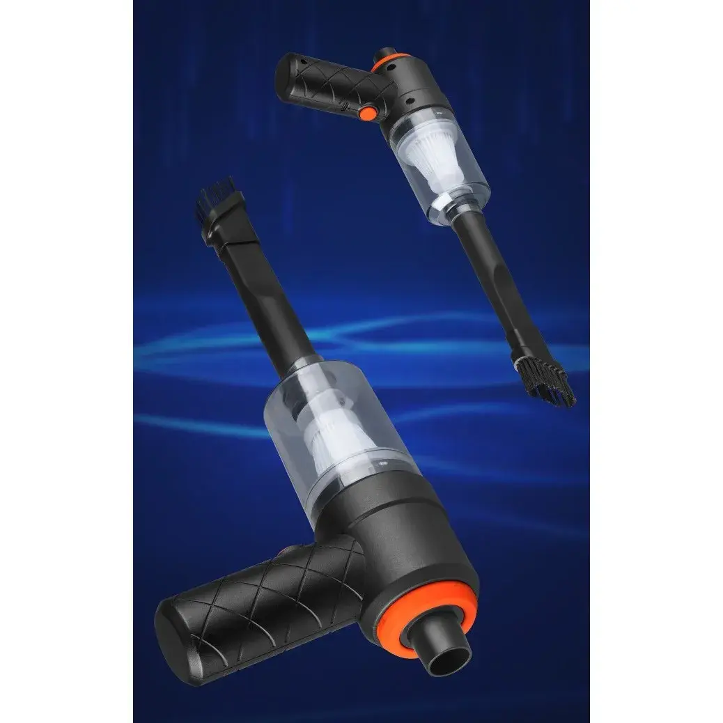 Aspirator Portabil fara Fir, Tip Pistol 2 in 1, Suflare si Aspirare, Incarcare USB, Pentru Casa si Masina, Autonomie 30 min, Negru (3)
