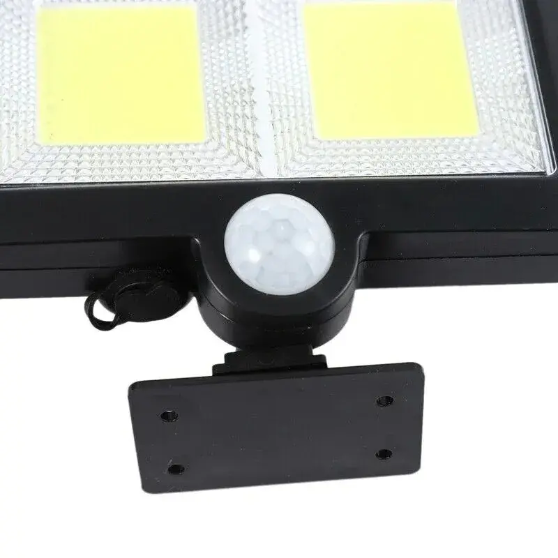 Lampa solara cu senzor de miscare, 108 COB LED, 2 grile, ip65, negru (6)