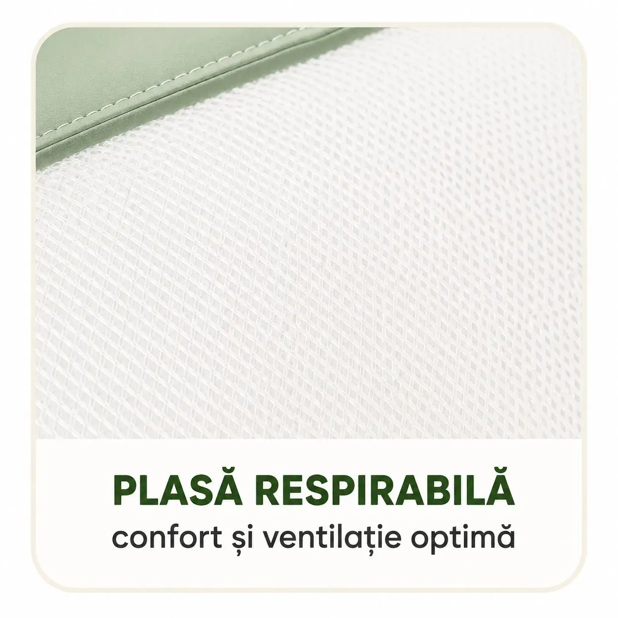 Tarc de Joaca pentru Bebelusi cu Poarta de Siguranta, DNT-147, 180 x 150 x 65 cm, pana la 3 ani, Spatiu de Joaca pentru Interior/Exterior, Portabil pentru Curte, Plasa Respirabila, ABS Poiester, Verde (4)