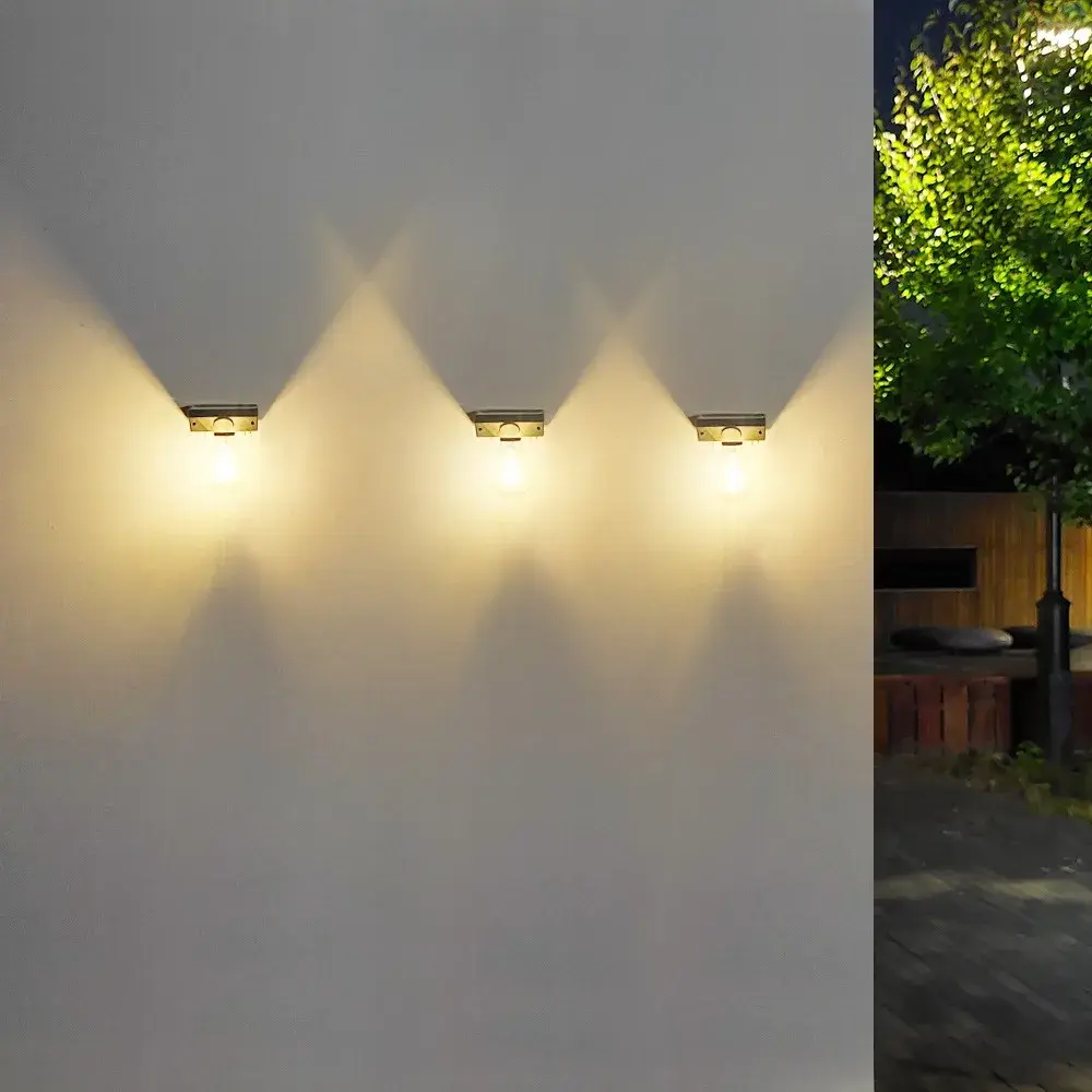 Lampa solara, pentru exterior, tip bec, rezistenta la apa IP65, material ABS, baterie 3.7V, 1200 mah, 9.5 x 11 cm, autonomie 8 ore, senzor de miscare, alb cald (3)
