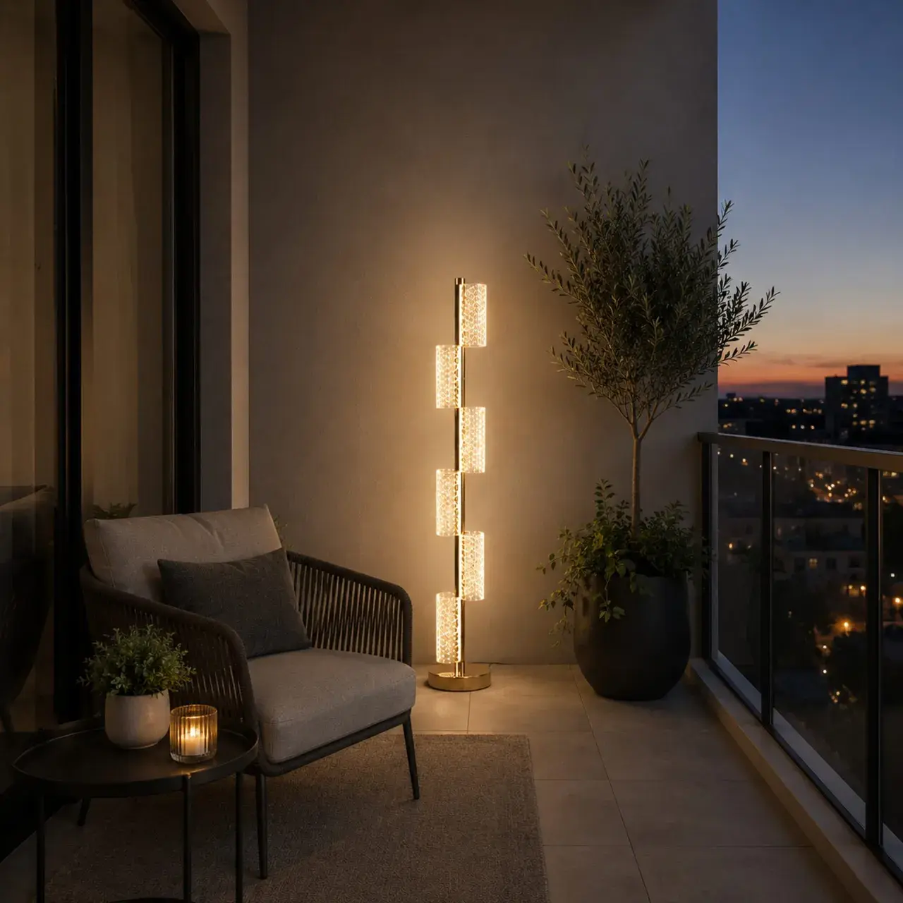 Lampadar LED 40W Modern Austin 125Cm 3000/4000/6000K Auriu (4)