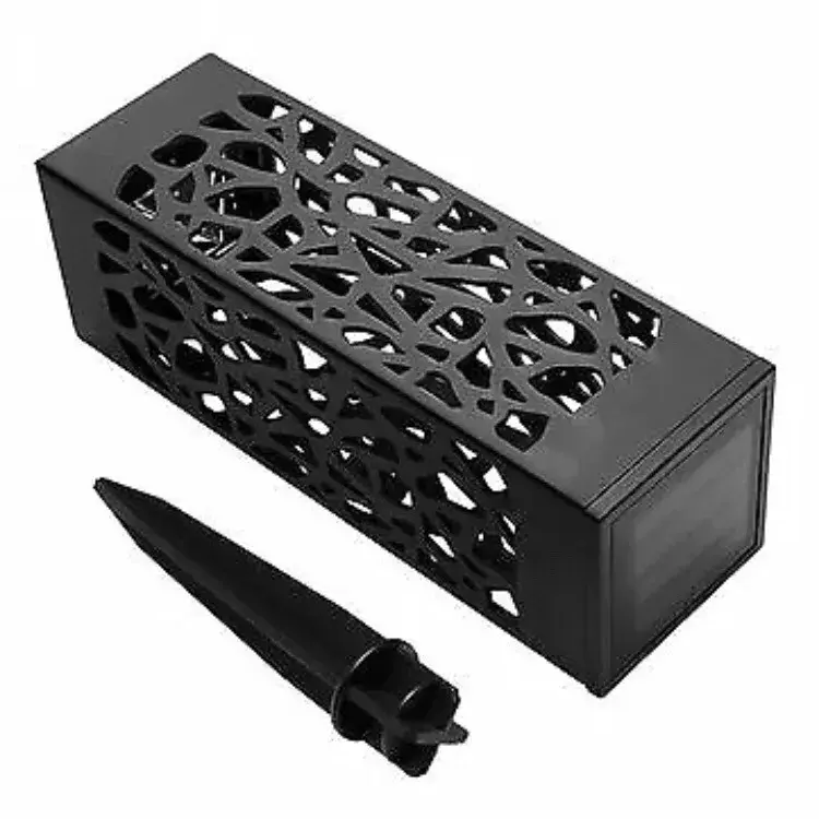 Lampa solara LED, Set 6 Bucati, Tip Felinar, pentru Gradina, Inaltime 30.2 cm, putere 0.2W, 1.2V, 600mAh, Lumina Alb Rece, Negru (4)
