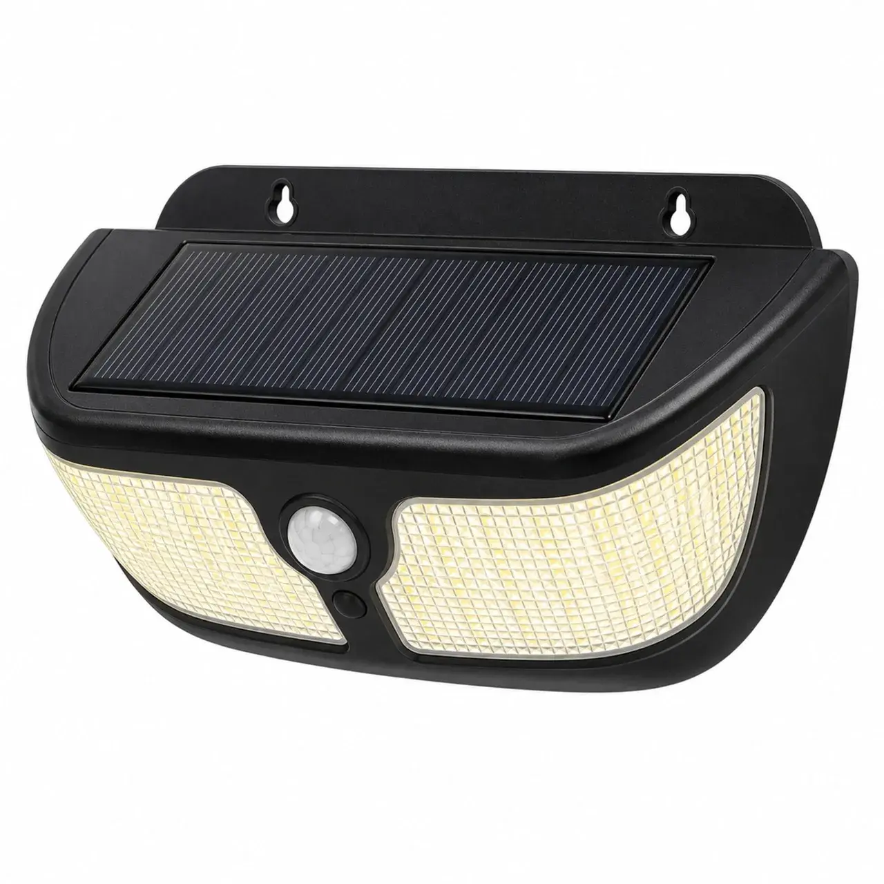 Lampa Solara de Perete, Iluminare pe Patru Fete, Alimentare Solara, pentru Gradina, Curte si Terasa