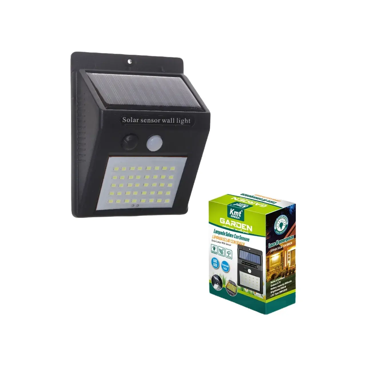 Lampa Solara, Iluminare pe O Fata, 40 LED-uri, Alimentare Solara, pentru Gradina, Curte si Terasa (2)