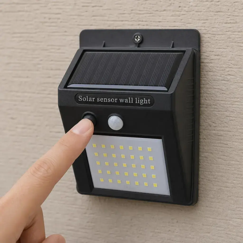 Lampa Solara, Iluminare pe O Fata, 40 LED-uri, Alimentare Solara, pentru Gradina, Curte si Terasa (4)