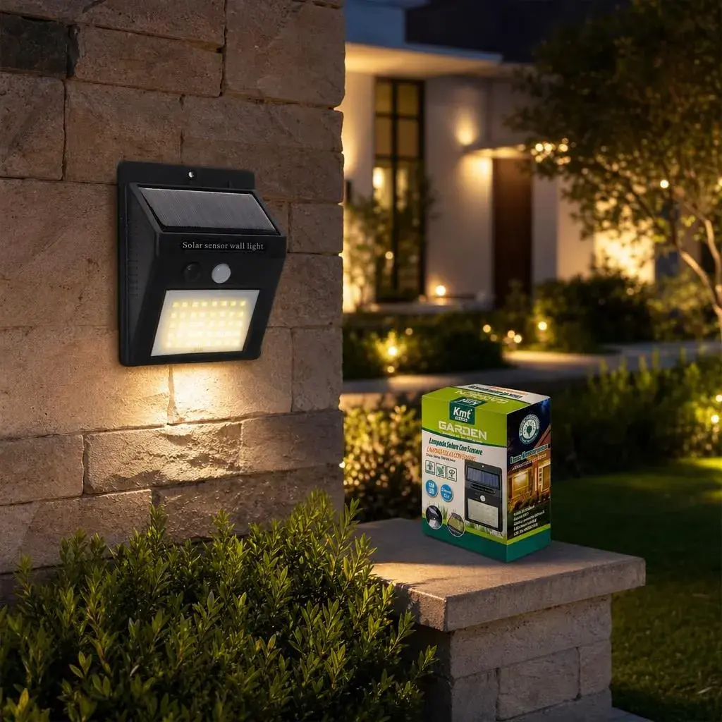 Lampa Solara, Iluminare pe O Fata, 40 LED-uri, Alimentare Solara, pentru Gradina, Curte si Terasa (6)