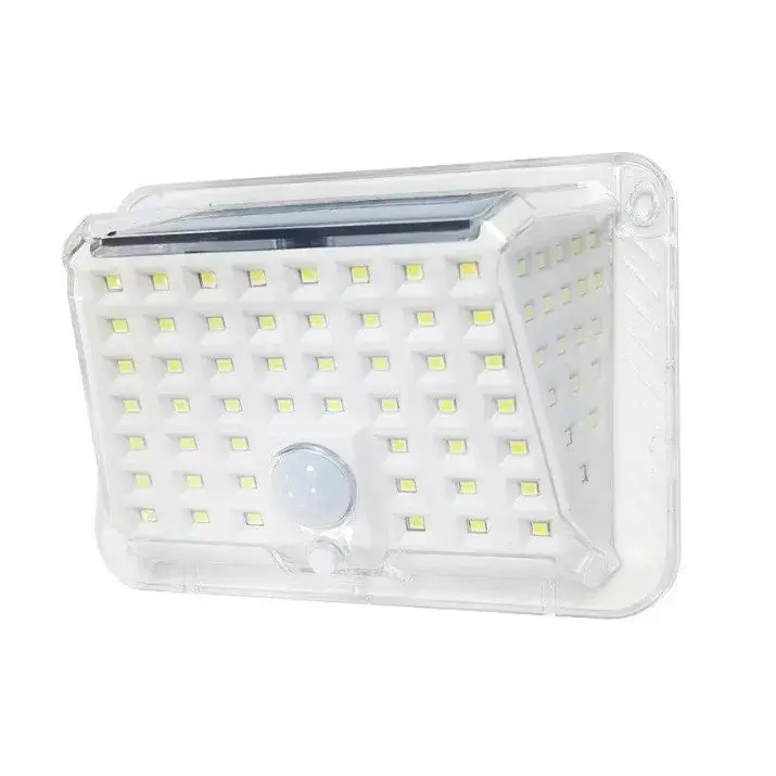 Lampa solara de perete, 90 LED-uri SMD, senzor de miscare, IP65, 1200mAh, material ABS, lumina alb rece, alb (6)
