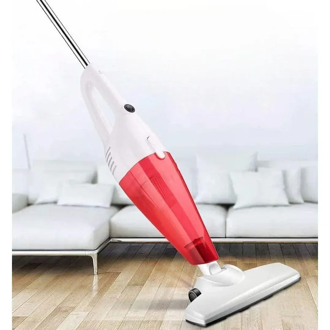 Aspirator Vertical 2in1, Fara Sac, 2 Capete, de Mana, Filtrare Multipla, 95 x 24.5 cm, Rosu (2)