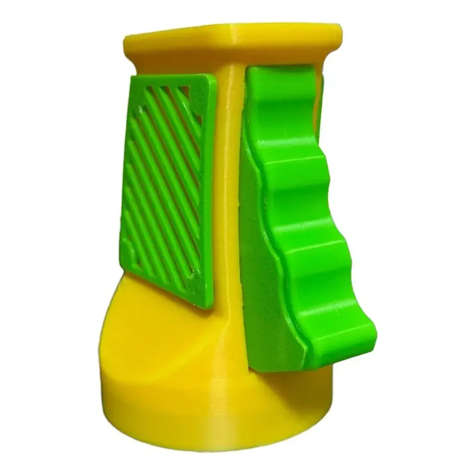 Desfacator Doze, din ABS, 10.7 x 8 cm, Manual, Galben/Verde (4)