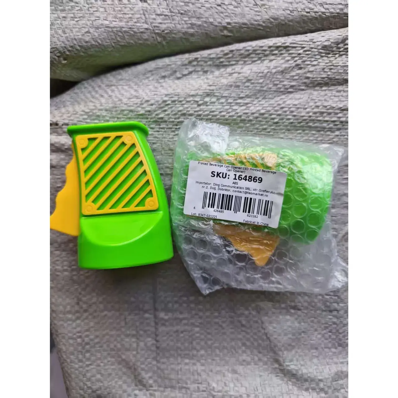 Desfacator Doze, din ABS, 10.7 x 8 cm, Manual, Galben/Verde (7)