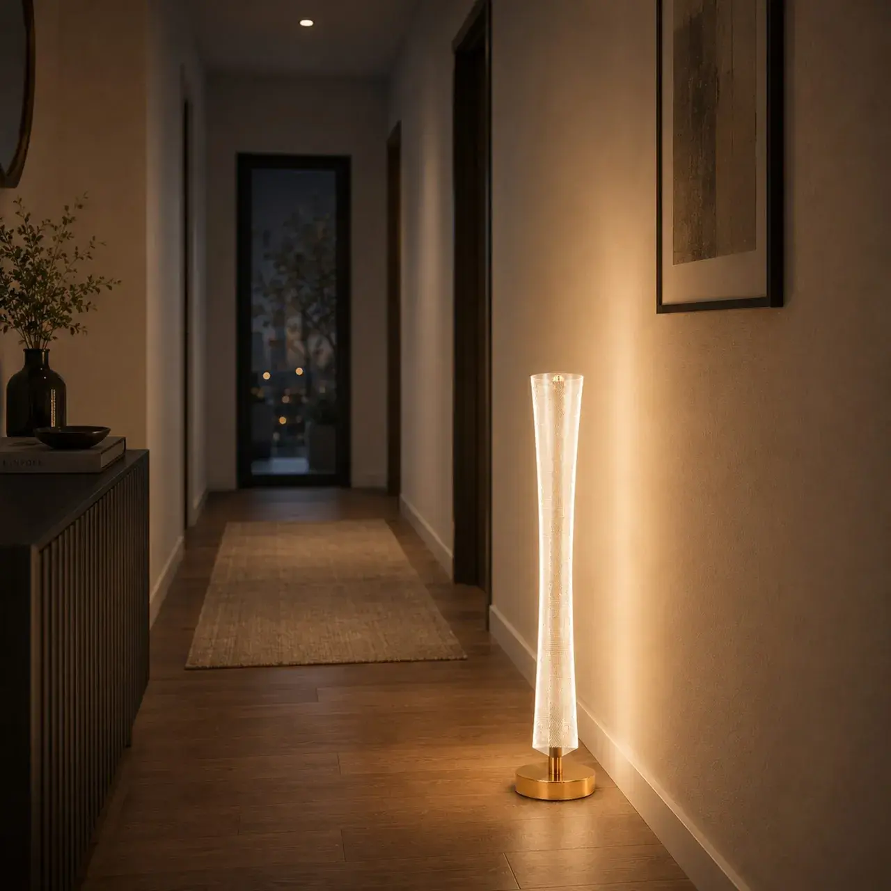 Lampadar LED 40W Modern Augustinus 127Cm Luminca Calda/Neutra/Rece Auriu (2)