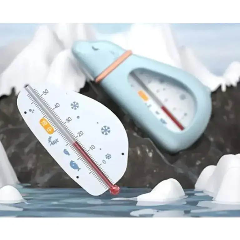 Termometru pentru Baie, Plutitor, Rezistent la apa, Multifunctional, Model Urs Polar, 15x7.5x4 cm, Albastru (5)
