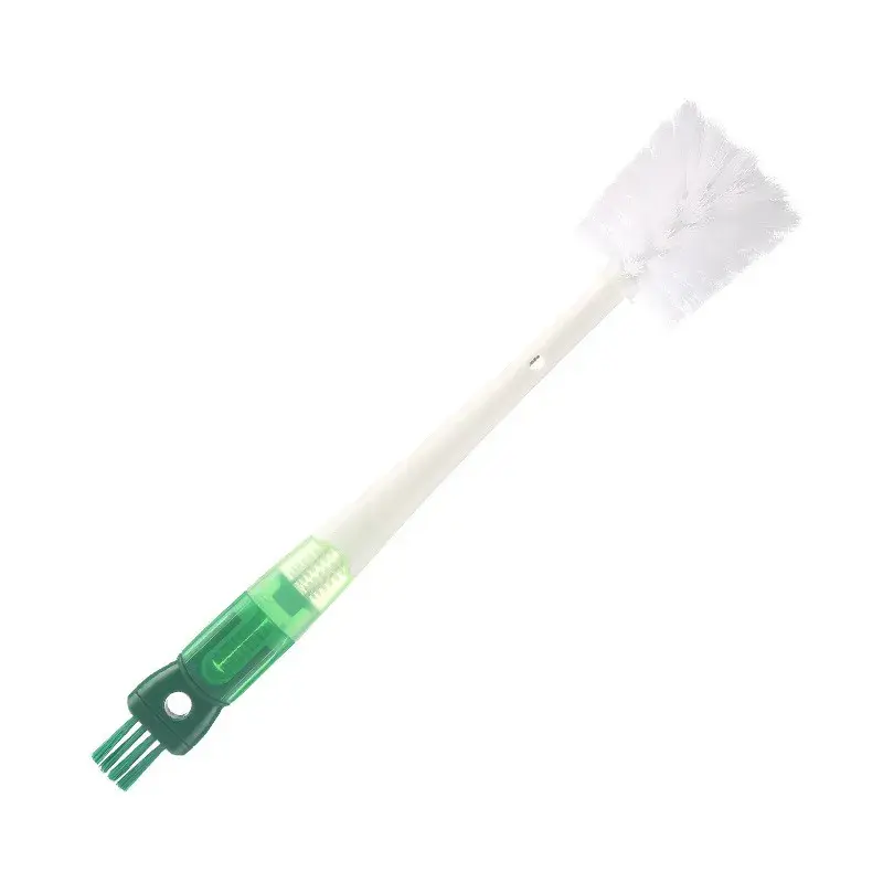 Perie 5 in 1 de Curatat Pahare, Cani, Sticle, cu Maner Lung, Accesorii pentru Spalarea Paielor si Capacelor, Usor de Agatat, 36x7x7cm, Verde-Alb